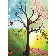 Charger l&#39;image dans la galerie, Arbre fantastique - peinture en diamant complet - 40x30cm
