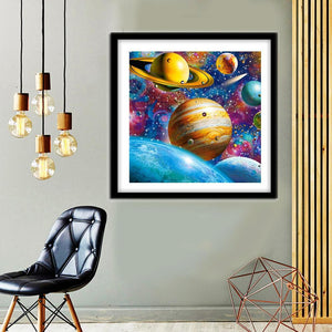 Univers - peinture diamant - 30x30cm