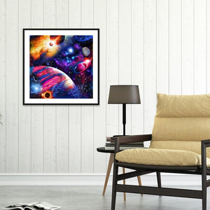 Univers - peinture diamant - 30x30cm