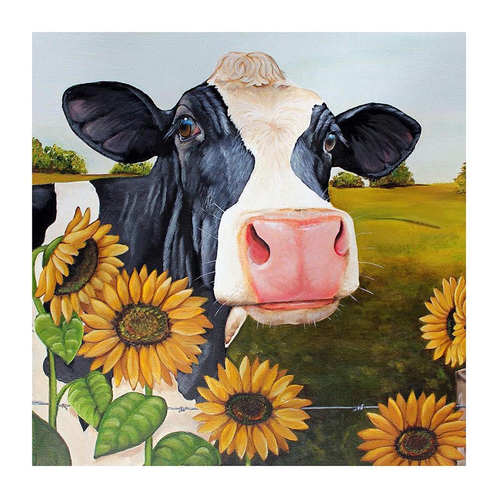 Animal de vache - peinture complète de diamant - 30x30cm