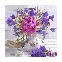 Charger l&#39;image dans la galerie, Fleurs élégantes - peinture en diamant complet - 30x30cm
