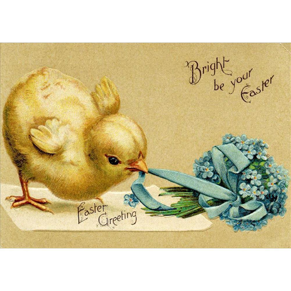 Jour de Pâques - peinture en diamant complet - 40x30cm