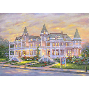 Château - peinture en diamant complet - 40x30cm