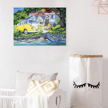 Charger l&#39;image dans la galerie, Voiture de maison - peinture complète de diamant - 40x30cm

