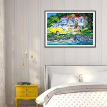 Charger l&#39;image dans la galerie, Voiture de maison - peinture complète de diamant - 40x30cm
