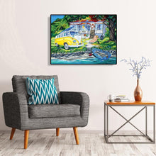Charger l&#39;image dans la galerie, Voiture de maison - peinture complète de diamant - 40x30cm
