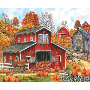 Maison de citrouille - peinture complète de diamant - 40x30cm