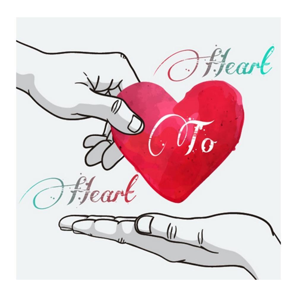 Coeur - peinture en diamant complet - 30x30cm