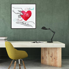 Charger l&#39;image dans la galerie, Coeur - peinture en diamant complet - 30x30cm
