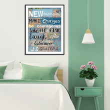 Charger l&#39;image dans la galerie, Phrase anglaise - peinture en diamant complet - 40x30cm
