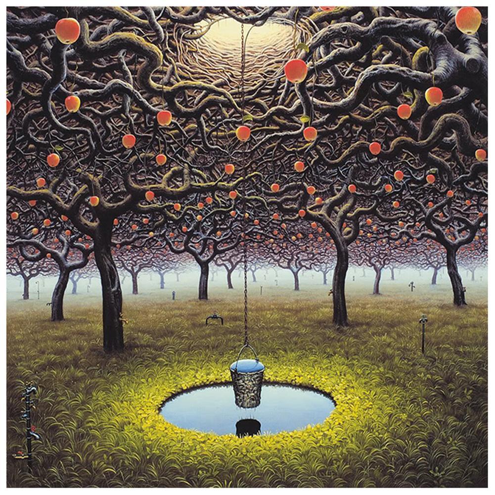 Vignes de nouveauté bien - peinture en diamant complet - 30x30cm