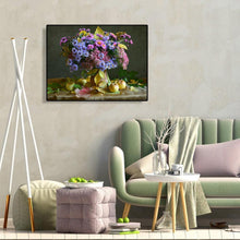 Charger l&#39;image dans la galerie, Fleur - peinture en diamant complet - 40x30cm
