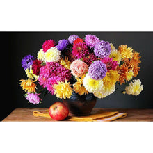 Charger l&#39;image dans la galerie, Fleur - peinture en diamant complet - 40x30cm
