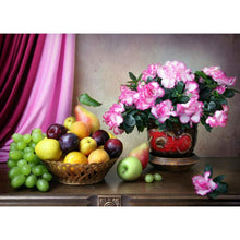 Charger l&#39;image dans la galerie, Fleur - peinture en diamant complet - 40x30cm
