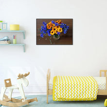 Charger l&#39;image dans la galerie, Fleur - peinture en diamant complet - 40x30cm
