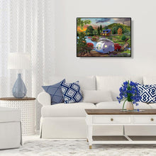 Charger l&#39;image dans la galerie, Village tranquille - peinture en diamant complet - 40x30cm
