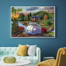 Charger l&#39;image dans la galerie, Village tranquille - peinture en diamant complet - 40x30cm
