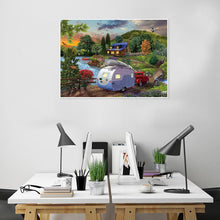 Charger l&#39;image dans la galerie, Village tranquille - peinture en diamant complet - 40x30cm
