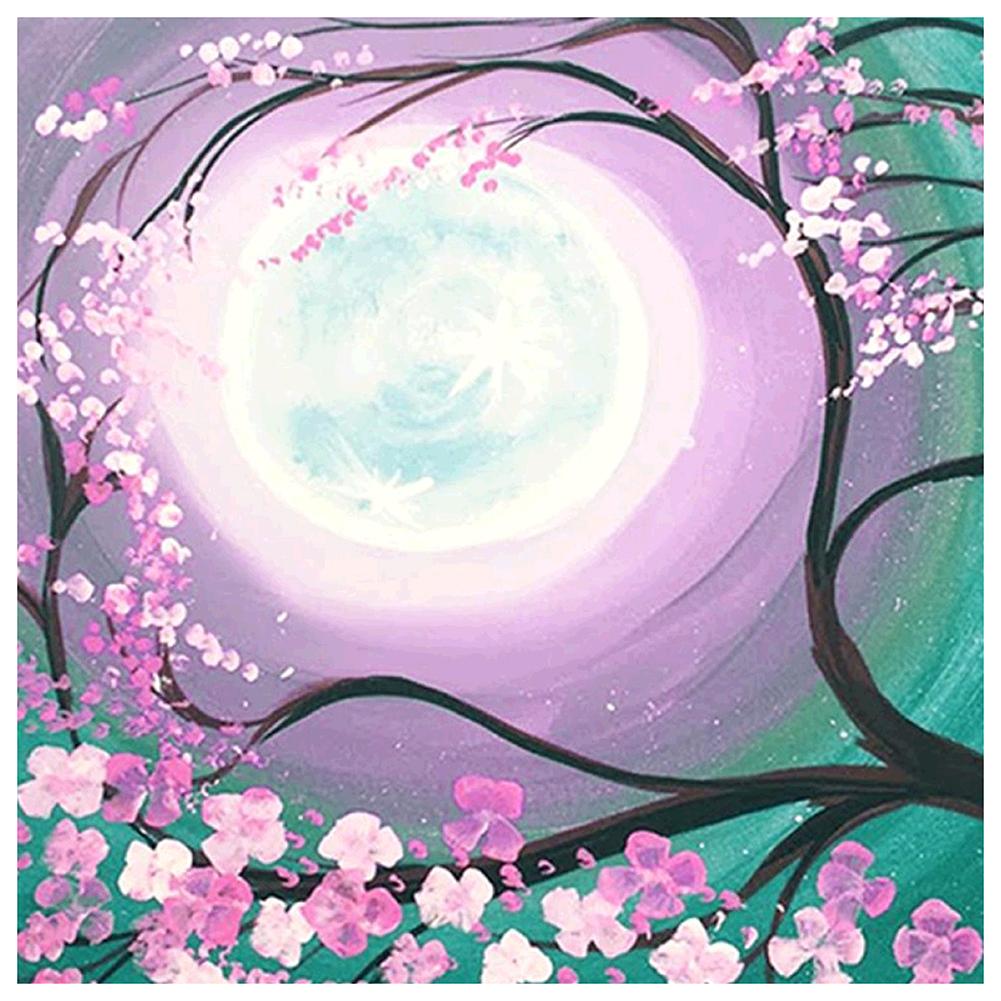 Halos fantastiques - peinture diamant pleine - 30x30cm