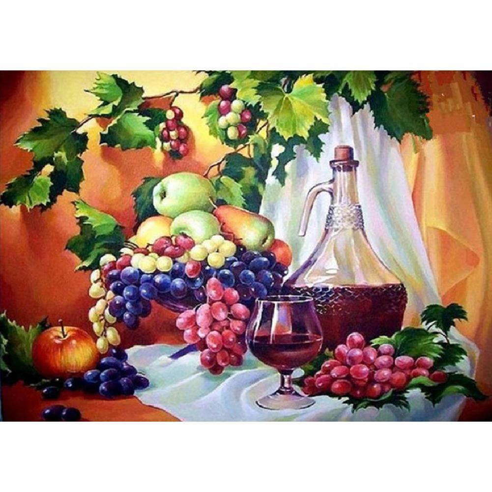 Fruit - peinture diamant pleine - 30x40cm