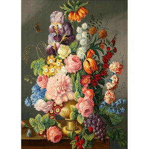 Fleur - peinture en diamant complet - 30x40cm