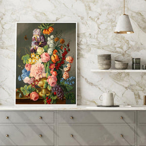 Fleur - peinture en diamant complet - 30x40cm