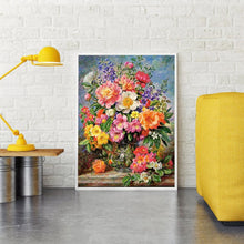 Charger l&#39;image dans la galerie, Fleur - peinture en diamant complet - 30x40cm
