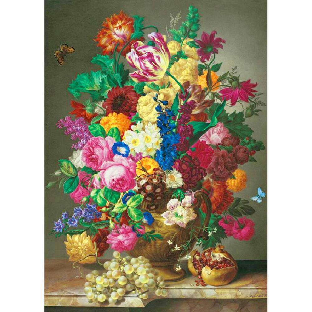 Fleur - peinture en diamant complet - 30x40cm