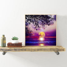 Charger l&#39;image dans la galerie, Lune - peinture en diamant complet - 30x30cm
