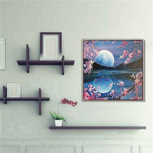 Charger l&#39;image dans la galerie, Lune - peinture en diamant complet - 30x30cm
