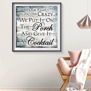Lettres - peinture en diamant complet - 30x30cm