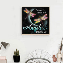 Charger l&#39;image dans la galerie, Libellule - peinture en diamant complet - 30x30cm
