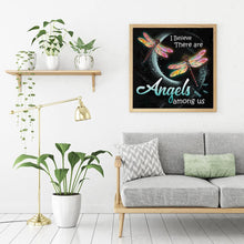 Charger l&#39;image dans la galerie, Libellule - peinture en diamant complet - 30x30cm
