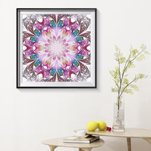 Charger l&#39;image dans la galerie, Fleurs magnifiques - peinture en diamant complet - 30x30cm
