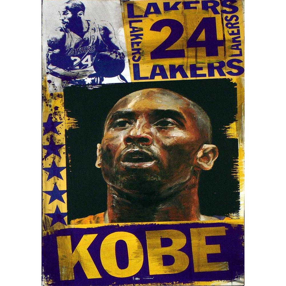 Athlète de manba noir - peinture complète de diamant - 30x40cm