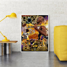 Charger l&#39;image dans la galerie, Athlète de manba noir - peinture complète de diamant - 30x40cm
