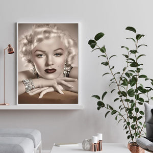 Jolie fille - peinture en diamant complet - 30x40cm