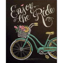 Charger l&#39;image dans la galerie, Tableau noir de vélo - peinture en diamant complet - 25x30cm
