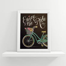 Charger l&#39;image dans la galerie, Tableau noir de vélo - peinture en diamant complet - 25x30cm
