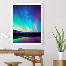 Charger l&#39;image dans la galerie, Fantasy aurora - diamant rond complet -
