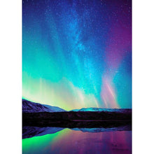 Charger l&#39;image dans la galerie, Fantasy aurora - diamant rond complet -
