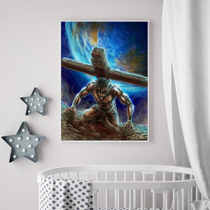 Religion - peinture en diamant complet - 30x40cm