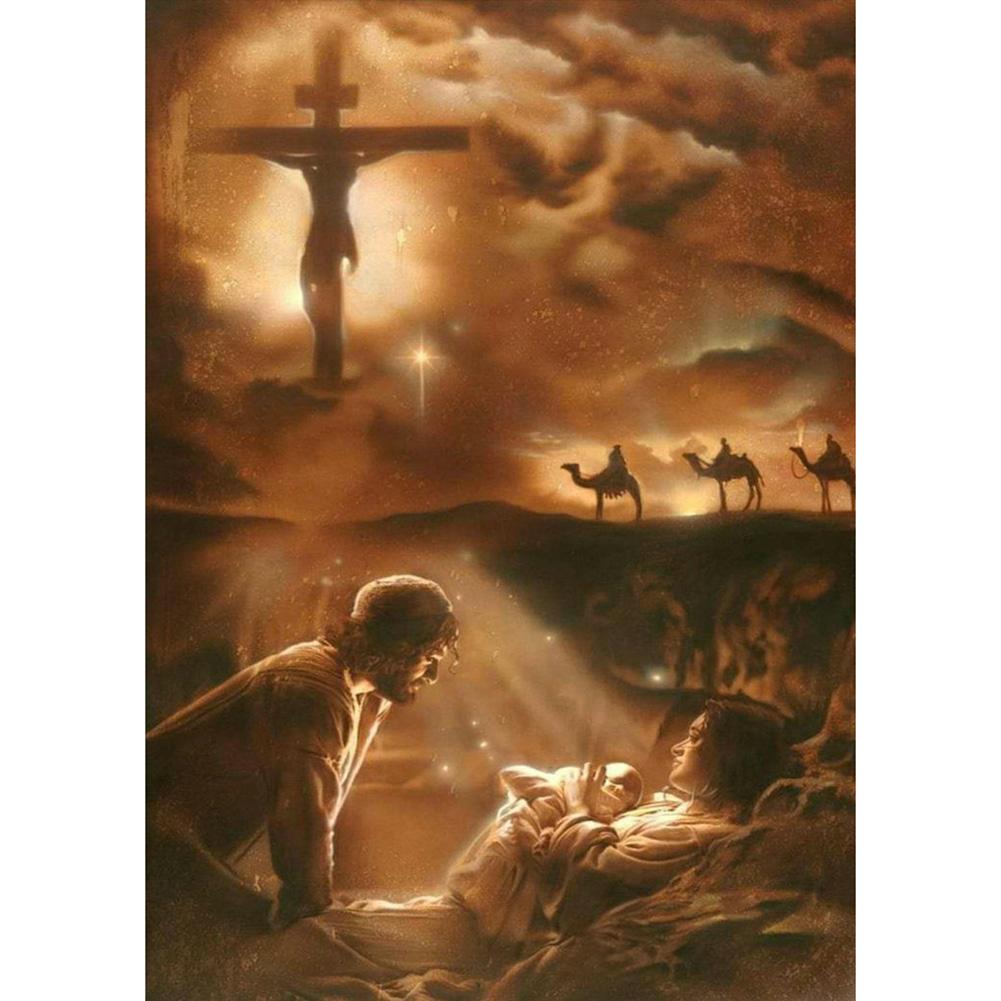 Religion - peinture en diamant complet - 30x40cm