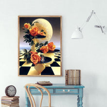 Charger l'image dans la galerie, Cerf de fleur chaud - peinture complète de diamant - 30x40cm

