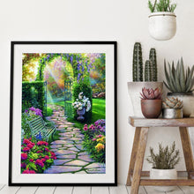 Charger l&#39;image dans la galerie, Chemin tranquille - peinture en diamant complet - 30x40cm
