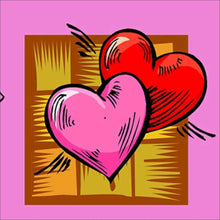 Charger l&#39;image dans la galerie, Coeur d’amour - peinture en diamant complet - 30x30cm
