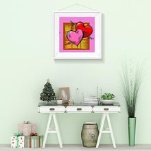 Charger l&#39;image dans la galerie, Coeur d’amour - peinture en diamant complet - 30x30cm
