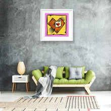 Charger l&#39;image dans la galerie, Coeur d’amour - peinture en diamant complet - 30x30cm
