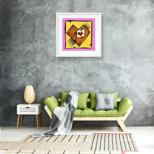 Coeur d’amour - peinture en diamant complet - 30x30cm
