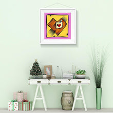 Charger l&#39;image dans la galerie, Coeur d’amour - peinture en diamant complet - 30x30cm
